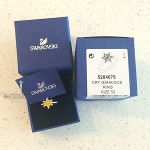 Swarovski crystal star ring